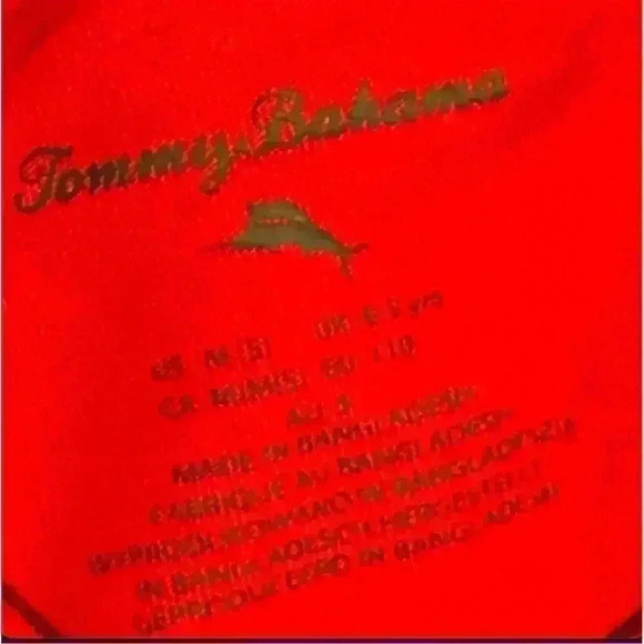 Tommy Bahama Boys Long Sleeve Red T-Shirt Size 5 Casual Crew Neck - Picture 4 of 4